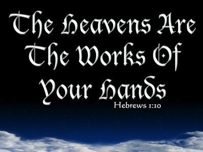 Hebrews 1:10 The Lord Laid The Foundation Of The Earth (white)